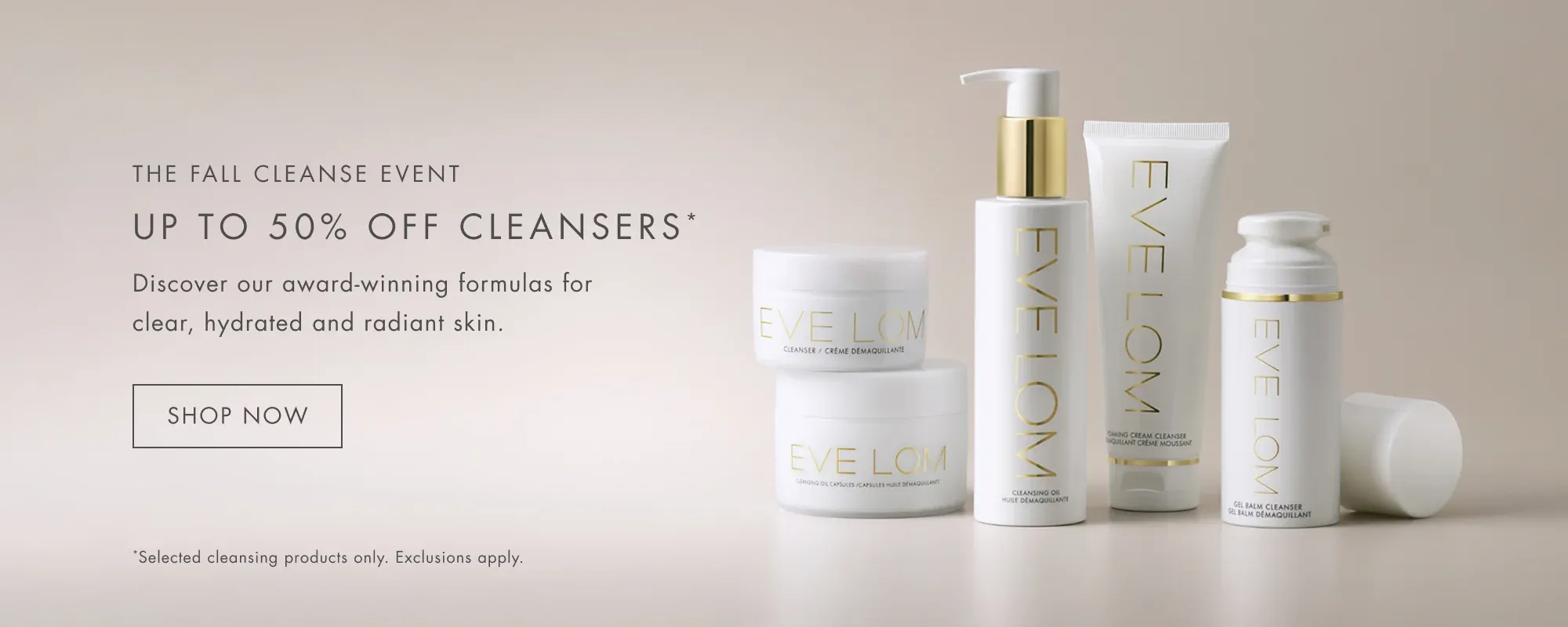 EVE LOM Fall Cleanse Event September 2026: Get Up to 50% OFF