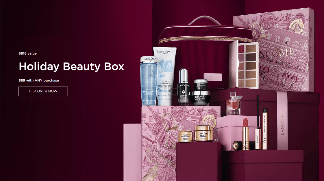 Lancôme Holiday Beauty Box 2026: Get 11 Products for $89 With Any